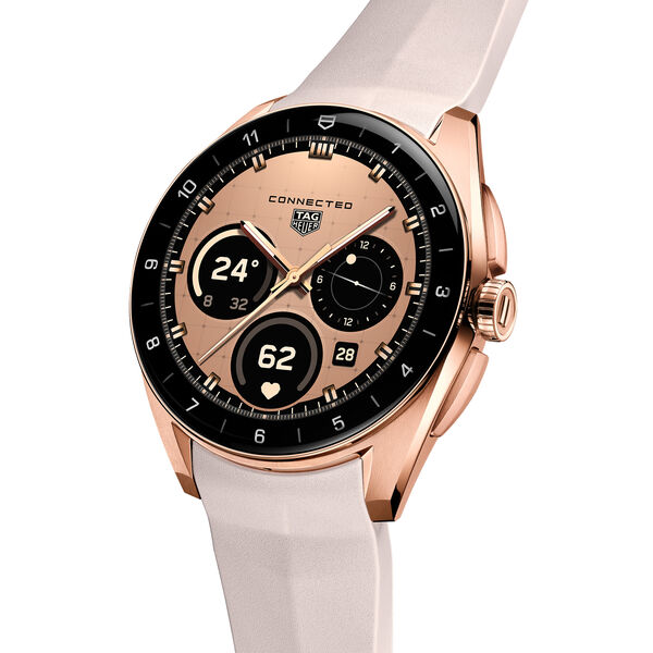 Connected Calibre E5 40 mm en acier inoxydable PVD rose